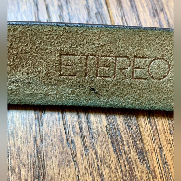Eterio full grain leather belt Vintage size 44” - Picture 10 of 11
